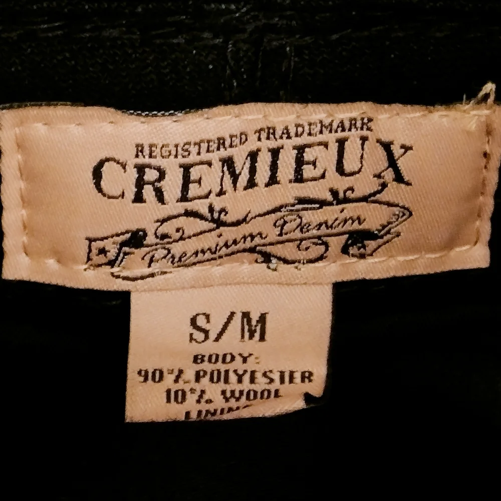 Daniel Cremieux Black Polyester Wool Blend Cap